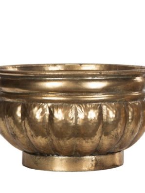 Kukka-astia, kullanvärinen, isompi - A Lot Decoration