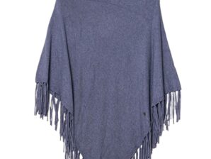 Poncho, sininen, yhdenkoon - Kukkaiselämää
