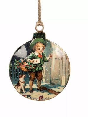 Emaliriipus, Nostalgi, poika ja koira - A Lot Decoration