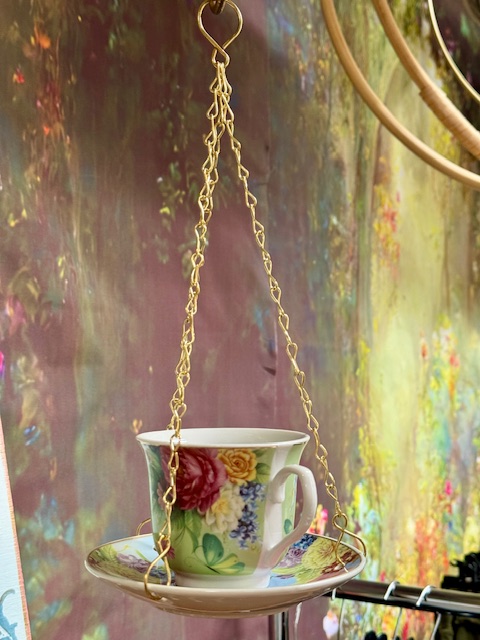 Lintujen teekuppiautomaatti, vihreä