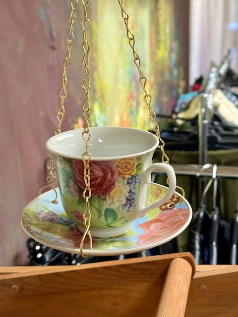 Lintujen teekuppiautomaatti, vihreä