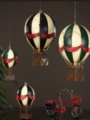 Kuumailmapallo, pieni, musta – A Lot Decoration