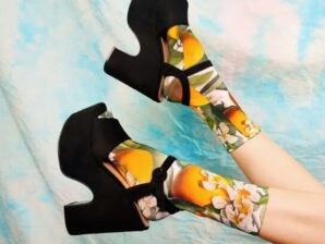 Frutaje Orange sukat – putkimaiset unisex-sukat 35–44