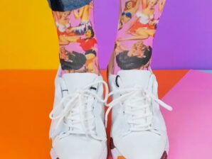 Pin Up Pink sukat – putkimaiset unisex-sukat 35–44