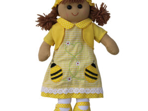 Räsynukke, kelta-asuinen – 40 cm