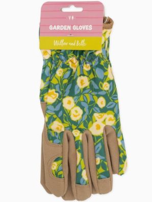 Puutarhakäsineet Floral sini-vihreä – Willow & Belle