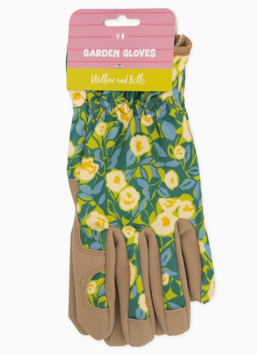 Puutarhakäsineet Floral, sini-vihreä, Willow and Belle