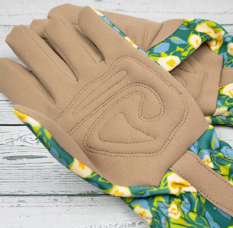 Puutarhakäsineet Floral, sini-vihreä, Willow and Belle