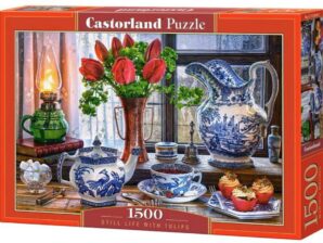 Palapeli Still Life With Tulips, 1500 palaa - Castorland