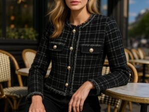 Neuletakki, musta, yhdenkoon