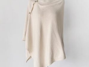 Poncho / viitta, vaalea, yhdenkoon