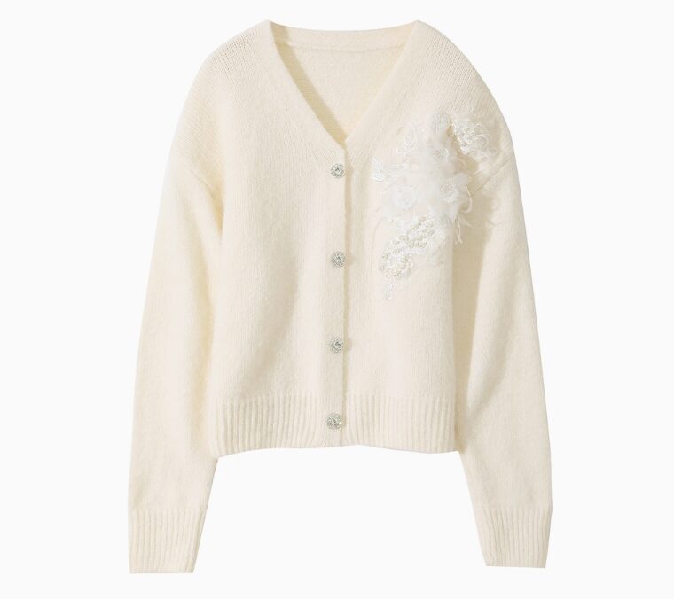 Neuletakki, vaalea, Yhdenkoon