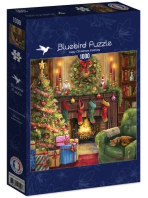 Palapeli Cozy Christmas Evening, 1000 palaa - Bluebird