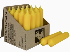 Kynttilä, keltainen, 10 cm