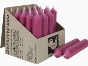 Kynttilä, roosa, 10 cm