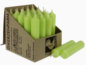 Kynttilä, vihreä, 10 cm