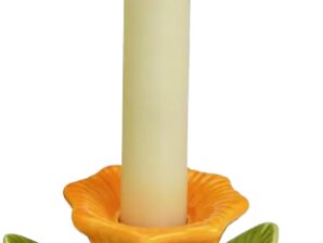 Kynttilänjalka, vaalean oranssi kukka