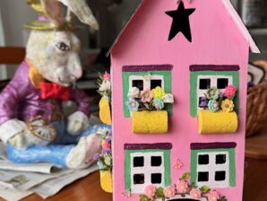 Talolyhty ledeille, pinkki, käsin maalattu - Kukkaiselämää