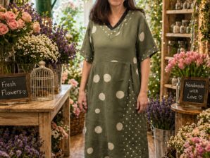 Naisten pellavamekko kuosilla – rento ja ilmava kesämekko