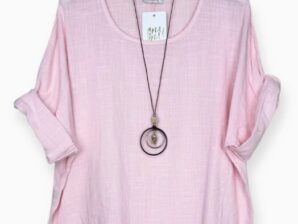 Naisten puuvillapusero – rento ja kevyt kesäpaita korulla
