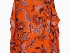 Naisten puuvillapusero kukkakuosilla – väljä ja rento kesäpaita