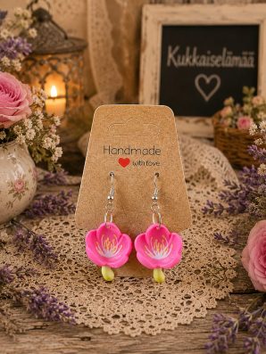 Kirsikkakukka – romanttiset kukkakorvakorut | Kukkaiselämää