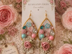 Pastel Rose Garden – uniikit romanttiset korvakorut Kukkaiselämää Oma mallisto