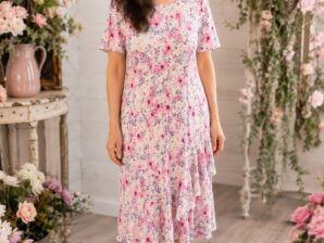 Lumottu Kukkaniitty -mekko, 40 🌸, Oma mallisto - Kukkaiselämää