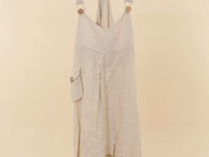 🌸 ENNAKKOTILAUS Beige pellavahaalari – luonnollista boheemia tyyliä kesään