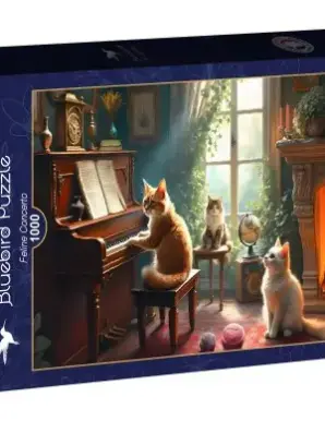 Bluebird Feline Concerto 1000 palan palapeli kissat ja musiikki