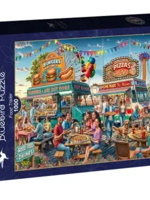Bluebird Food Truck 1000 palan palapeli värikäs ruokafestivaali