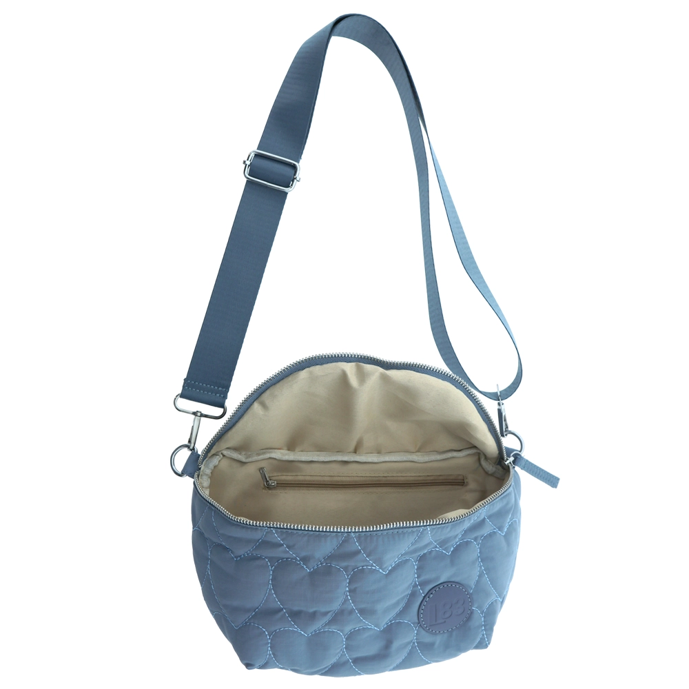 Farkunsininen crossbody-laukku Jill sisältä ja säädettävä olkahihna