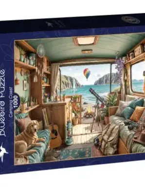 Bluebird Camping Coast 1000 palan palapeli matkailuvaunu meren rannalla