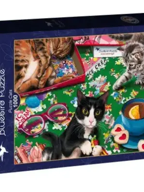 Bluebird Puzzle Cats 1000 palan palapeli värikkäällä kissa-aiheella
