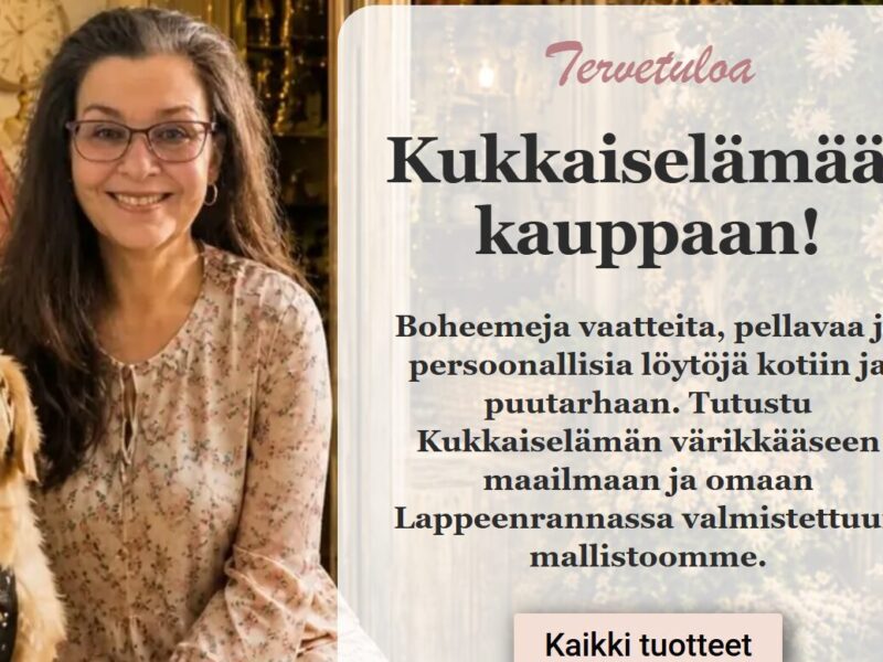 Kukkaiselämää-verkkokauppa uudistui – löydä helpommin vaatteet, uutuudet ja persoonalliset tuotteet